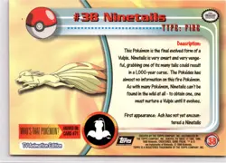 Topps Pokemon TV Animation Edition Series 1 #38 Ninetales - Image 2
