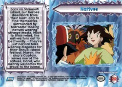 2000 Topps Pokemon The Movie 2000 #22 Natives - Image 2
