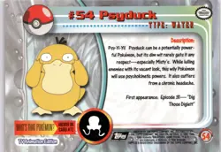 Topps Chrome Pokemon #54 Psyduck - Image 2