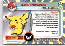 Topps Pokemon TV Animation Edition Series 1 #25 Pikachu - Image 2