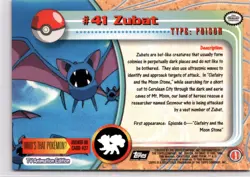 Topps Pokemon TV Animation Edition Series 1 #41 Zubat - Image 2