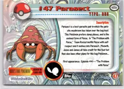 Topps Pokemon TV Animation Edition Series 1 #159 Parasect - Image 2