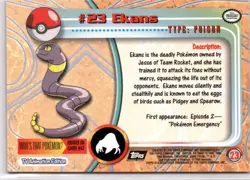 Topps Pokemon TV Animation Edition Series 1 #23 Ekans - Image 2