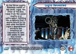2000 Topps Pokemon The Movie 2000 #44 Lugia Revealed - Image 2