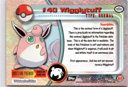 Topps Pokemon TV Animation Edition Series 1 #40 Wigglytuff - Image 2