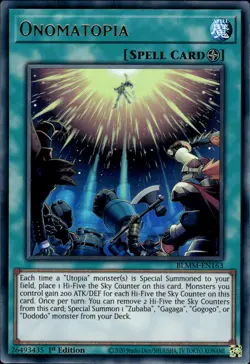 Onomatopia - Ultra Rare 1st Edition BLMM-EN163 - NM - YuGiOh - Image 1