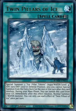 Twin Pillars Of Ice - Ultra Rare 1st Edition BLMM-EN032 - NM - YuGiOh - Image 1
