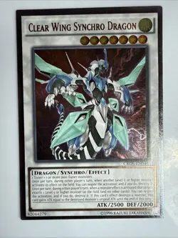 Clear Wing Synchro Dragon CROS-EN046 Ultimate Rare Yugioh Card LP Yugioh - Image 1