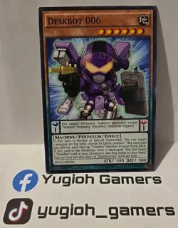 YUGIOH DESKBOT 006 COMMON DOCS 1ST EDITION LIGHT PLAYED 1ST EDITION - Image 1