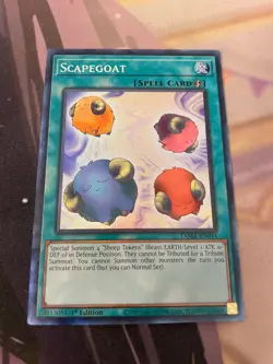 YUGIOH - SCAPEGOAT - TAMA - COLLECTOR'S RARE - NM - 1ST ED - Image 1