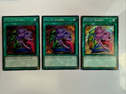 YuGiOh Pot of Desires TDIL-EN066 1st Edition Secret Rare (Set Of 3) Play Set - Image 1