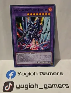 YUGIOH SALAMANGREAT VIOLET CHIMERA COMMON LIGHT PLAYED MP20 1ST EDITION - Image 1