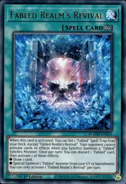 Fabled Realm's Revival - Ultra Rare 1st Edition BLMM-EN015 - NM - YuGiOh - Image 1