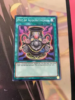 YUGIOH - POT OF ACQUISITIVENESS - SUPER RARE - 1ST ED - NM - INOV - Image 1