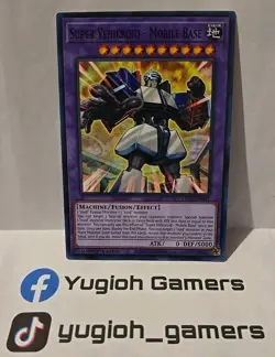 YUGIOH SUPER VEHICROID MOBILE BASE COMMON LIGHT PLAYED LDS1 1ST EDITION - Image 1