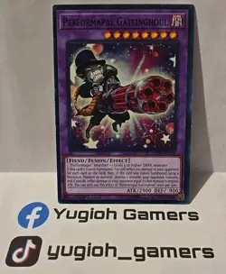 YUGIOH PERFORMAPAL GATLINGHOUL LEED COMMON LIGHT PLAYED - Image 1