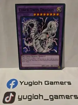 YUGIOH CYBER TWIN DRAGON LEED COMMON LIGHT PLAYED 1ST EDITION - Image 1
