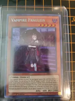 Vampire Fraulein DASA-EN003 Secret Rare 1st Ed. YuGiOh! TCG NM With Top Loader - Image 1
