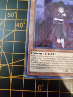 Vampire Fraulein DASA-EN003 Secret Rare 1st Ed. YuGiOh! TCG NM With Top Loader - Image 5