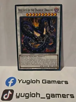YUGIOH BEELZEUS OF THE DIABOLIC DRAGONS LEHD 1ST EDITION COMMON LIGHT PLAYED - Image 1