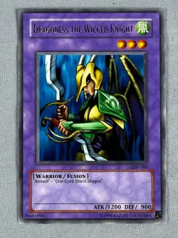 YuGiOh! - Dragoness the Wicked Knight - LOB-086 - Unlimited - Rare - Image 1