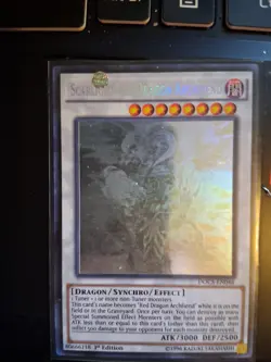 Yugioh Scarlight Red Dragon Archfiend DOCS-EN046 GHOST Rare 1st Edition NM - Image 1