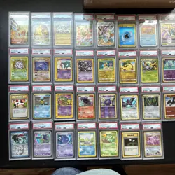 Pokemon Card lot 31 PSA Slabs And 98 Raw Cards! - Image 1