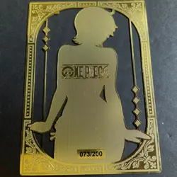 Goddess Story Gold METAL Card - Serial Number #/200! Anime Waifu Nami Bikini - Image 5