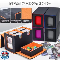 tmstorys Commander Deck Box for MTG, Card Deck Box with Dice Tray and Display - Image 5
