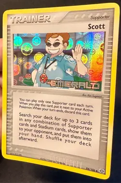 Scott 84/106 2005 EX Emerald Pokemon Card Reverse Holo Trainer Uncommon - VLP - Image 2