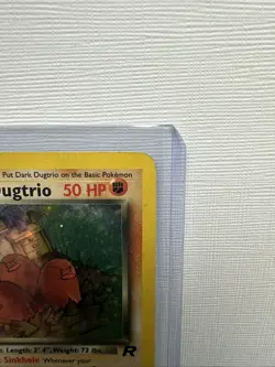 Dark Dugtrio 6/82 1st Edition Holo Rare WOTC Vintage Pokemon Team Rocket Card - Image 3