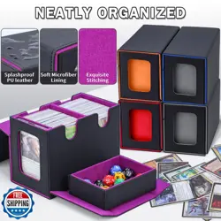 tmstorys Commander Deck Box for MTG, Card Deck Box with Dice Tray and Display - Image 5