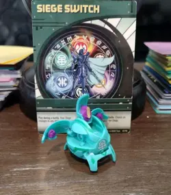 Bakugan B1 Ventus Siege 550G Green Battle Brawlers W/ Card RARE! - Image 1