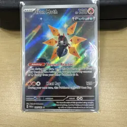 Iron Moth 187/182 Sv04: Paradox Rift Pokemon TCG Illustration Rare Holo Card - Image 1