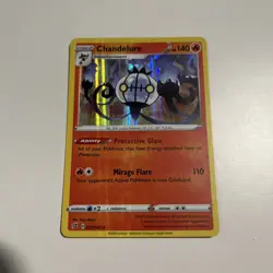 Chandelure 033/192 Holo Rare Rebel Clash Pokemon Holo Near Mint - Image 1