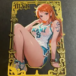 Goddess Story Gold METAL Card - Serial Number #/200! Anime Waifu Nami Bikini - Image 1