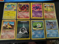 Pokemon Lot Of 30 Rare Super Rare Swirl Evee Charmander Old Rocket Gym - Image 1
