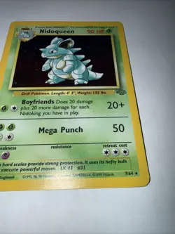 Pokemon TCG Nidoqueen Jungle 7/64 Holo Unlimited Holo Rare - Image 3