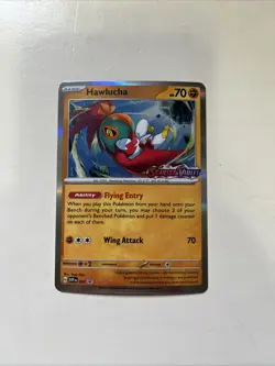 Pokemon TCG Hawlucha SVP 007 Black Star Promo Scarlet & Violet Pre Release NM - Image 1