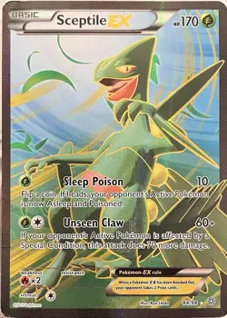 Pokemon Sceptile EX Full Art Ultra Rare Holo 84/98 XY-Ancient Origins 170 HP - Image 1