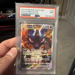 Pokemon TCG Lucario VSTAR SWSH291 Promo Card Crown Zenith PSA 9 - Image 1
