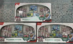 3 Unit Lot New Pokemon Scarlet & Violet 151 Blooming Waters Premium Collection - Image 1