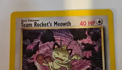 Pokemon Wizards Black Star Promos Team Rocket's Meowth #18-LP - Image 2