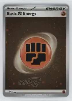 Fighting Energy Cosmos Holo Pokemon Scarlet & Violet Basic Energies SVE EN #006 - Image 1