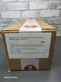 Pokemon Center Brilliant Stars Elite Trainer Box ETB factory Sealed Case of 4 - Image 1