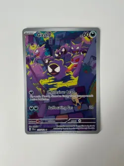 Pokemon SV05: Temporal Forces Gastly 177/162 Illustration Rare English NM - Image 2