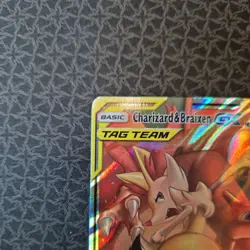 Charizard & Braixen GX 22/236 Cosmic Eclipse Tag Team Ultra Rare Pokemon Card - Image 2
