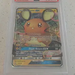Pokemon Dedenne GX Unbroken Bonds Ultra Rare Holo PSA 10 57/214 2019 English - Image 3