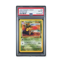 1999 Pokemon Jungle Exeggutor 1st Edition PSA 8 NM MT Vintage - Image 1