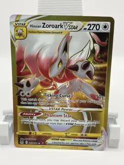 Pokemon Hisuian Zoroark VSTAR Secret Rare 213/196 Lost Origin Holo 270 HP - Image 1